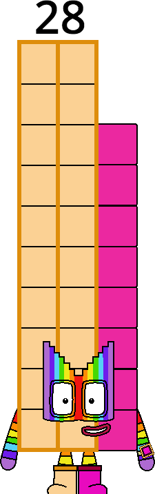 Numberblock 28 by Mizuki112233 on DeviantArt