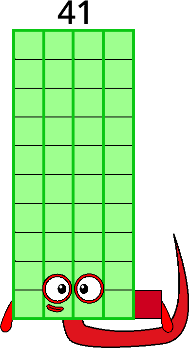 41 Blocky Numbers Numberblock 41 by Mizuki112233 on DeviantArt