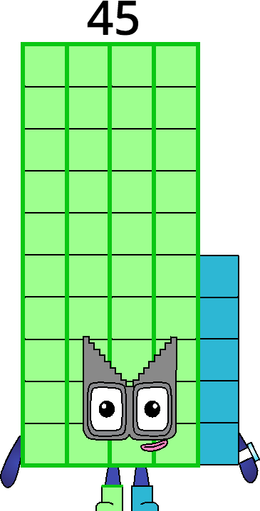 Numberblock 45 by Mizuki112233 on DeviantArt