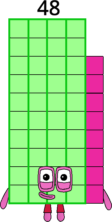 Numberblocks 480 Numberblock 48 by Mizuki112233 on DeviantArt