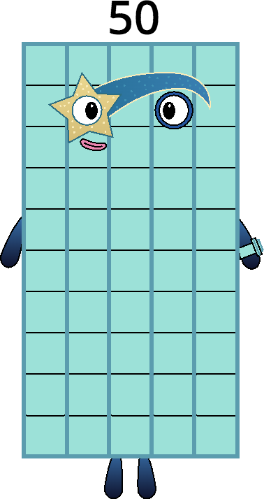 Numberblock 50 by Mizuki112233 on DeviantArt