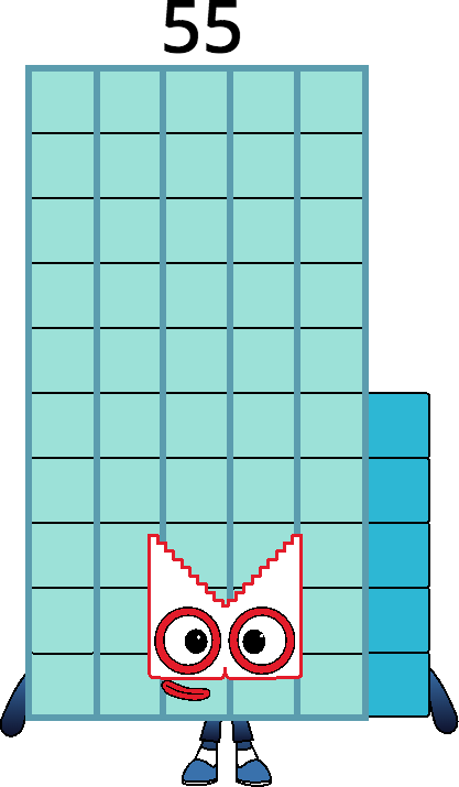 Numberblock 55 by Mizuki112233 on DeviantArt