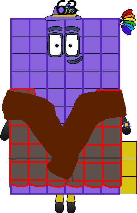 Number 63 Number Block Numberblock 63 by Mizuki112233 on DeviantArt