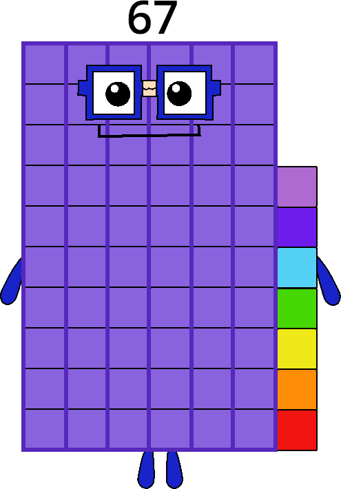 Numberblock 67 by Mizuki112233 on DeviantArt