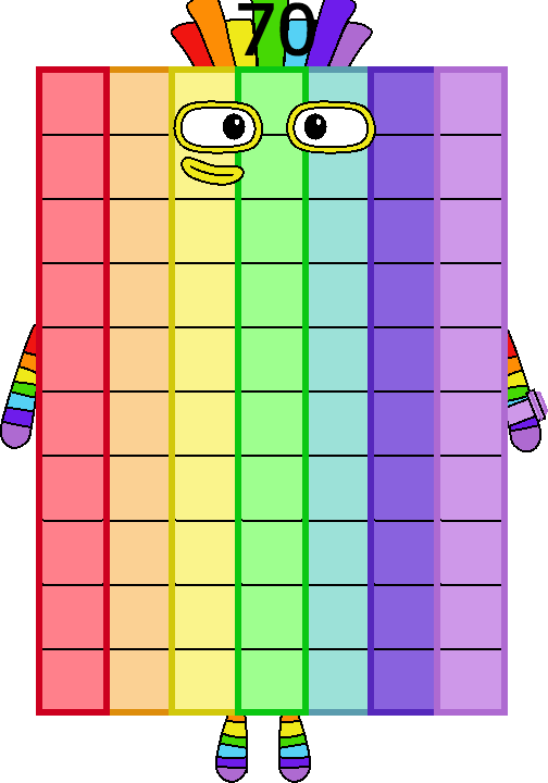 Numberblock 70 by Mizuki112233 on DeviantArt