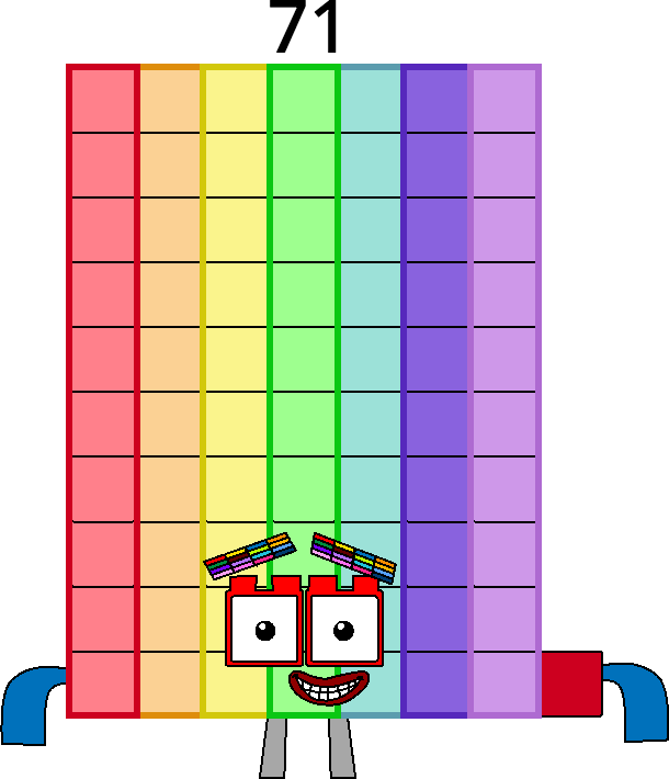 Numberblock 71 by Mizuki112233 on DeviantArt