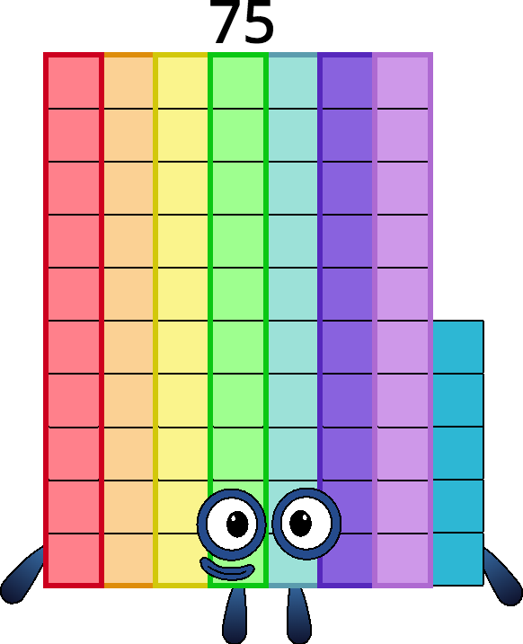 Numberblock 75 by Mizuki112233 on DeviantArt
