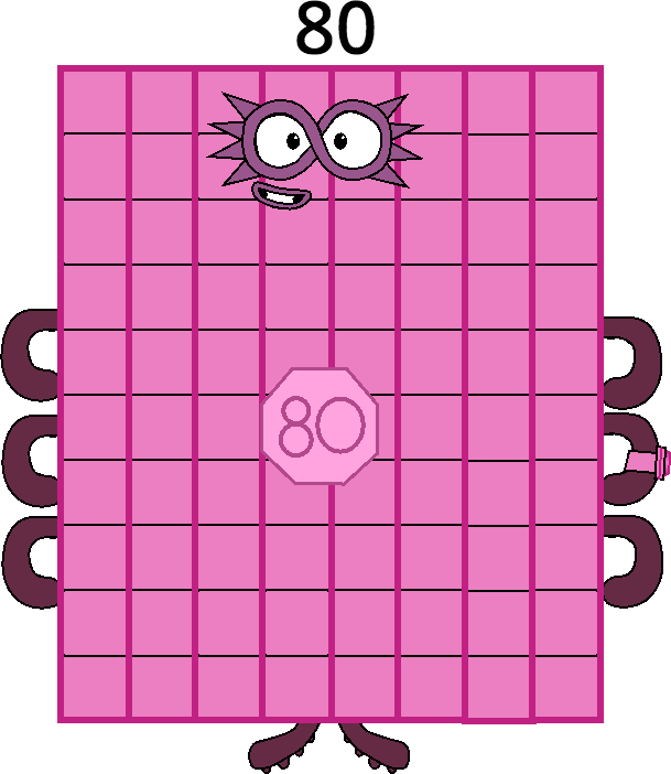 Numberblocks 80 Numberblock 80 by Mizuki112233 on DeviantArt