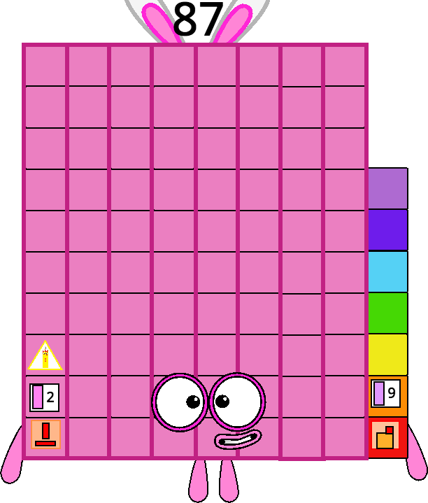 Numberblock 87 by Mizuki112233 on DeviantArt