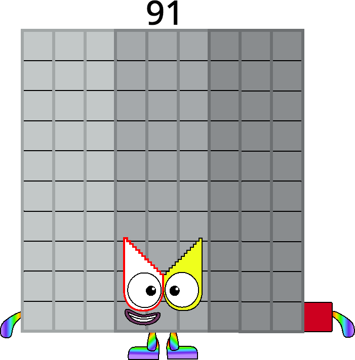Numberblock 91 by Mizuki112233 on DeviantArt