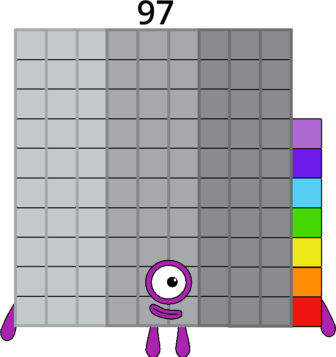 Numberblock 97 by Mizuki112233 on DeviantArt