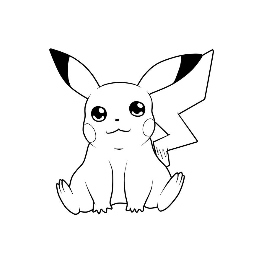 Line Vector Pikachu Pikachu Lines by Atama--Muhonnin on DeviantArt
