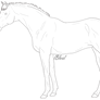 Free Thoroughbred LineART