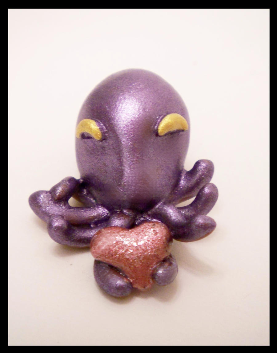 Happy Lilac Octopus Pendant