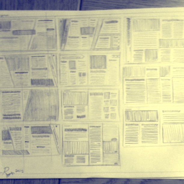 Magazine Drawing Example Magazine Layout Sketches by JesseRayus on DeviantArt