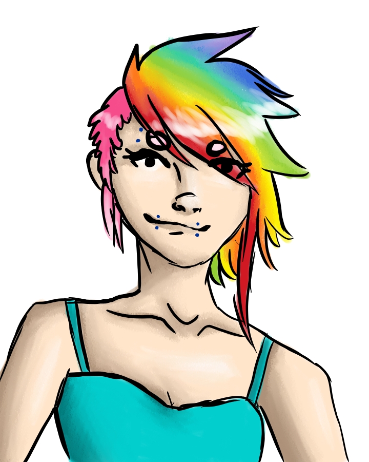 Punk Rainbow Dash