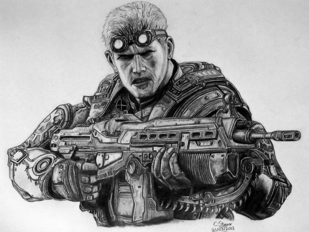 Baird Drawing - Gears of War: Judgment Fan Art by LethalChri