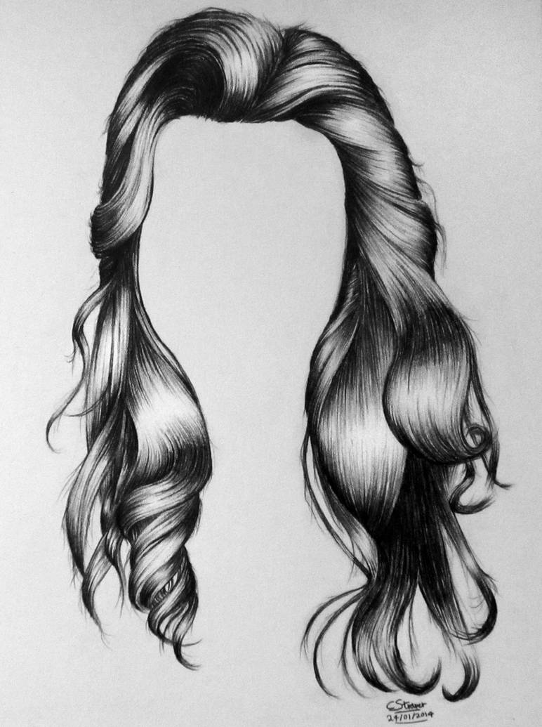 Realistic Hair Drawing by LethalChris on DeviantArt