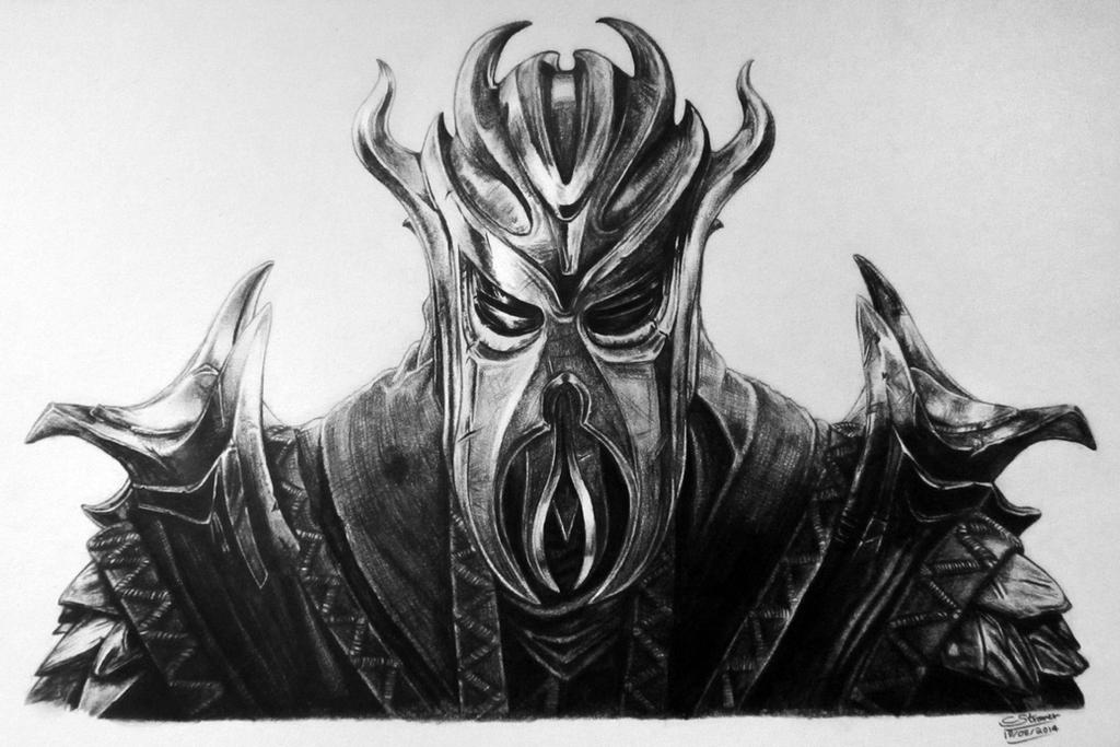 First Dragonborn Drawing - Skyrim Fan Art