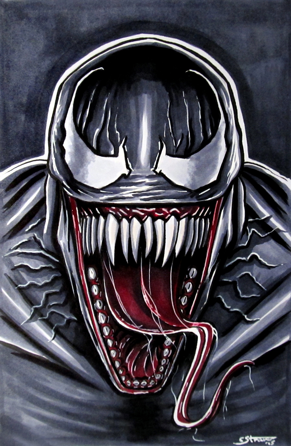 Venom - Copic Marker Drawing