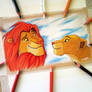 Simba and Nala Drawing