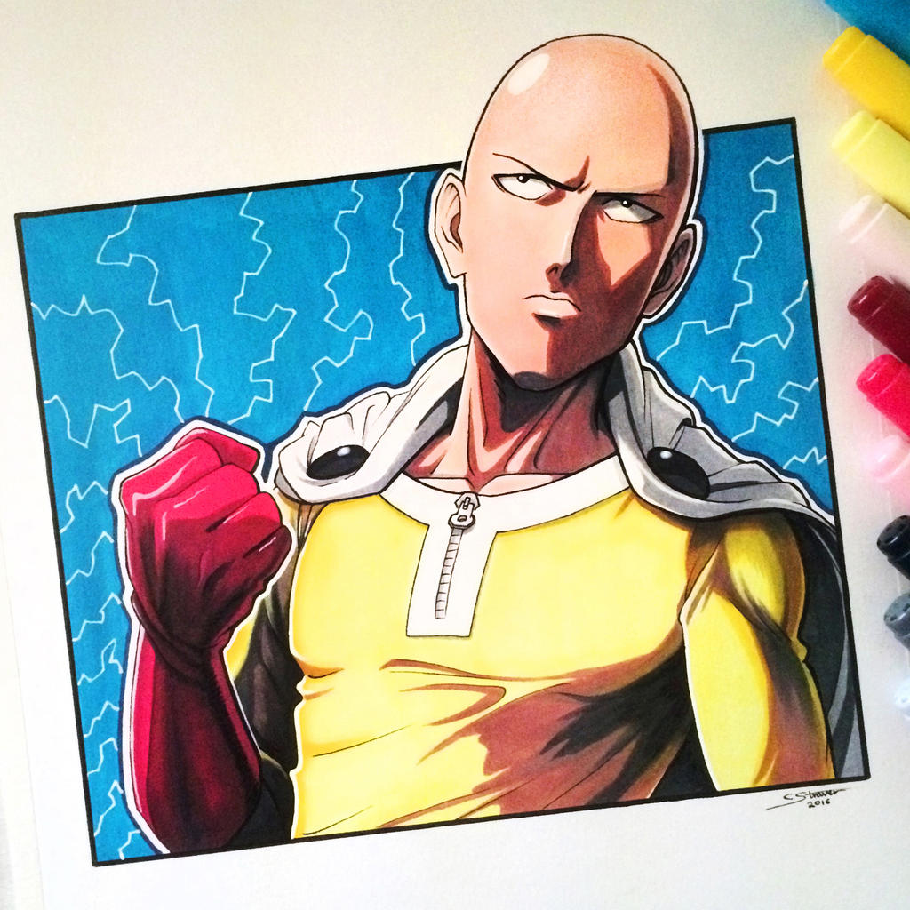 Saitama Drawing One Punch Man by LethalChris on DeviantArt