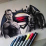 Batman V Superman Drawing