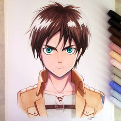 Eren Jaeger - Copic Marker Drawing