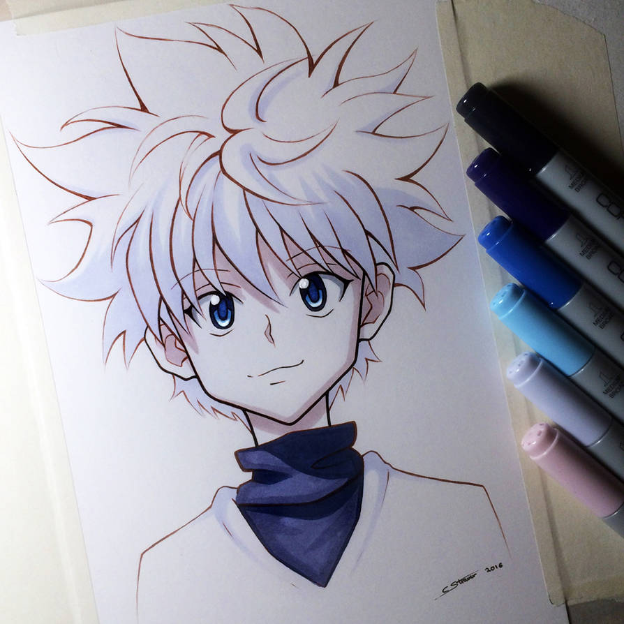 Draw you a hand drawing of anime characters specially hunter x