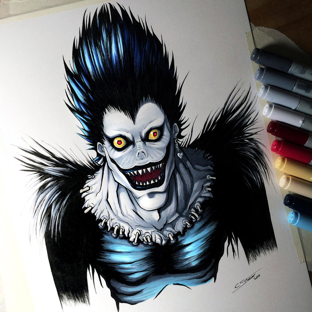Ryuk From Death Note Drawing By Lethalchris On Deviantart.