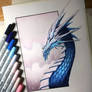 Ice Dragon Drawing