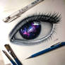 Galaxy Eye Painting