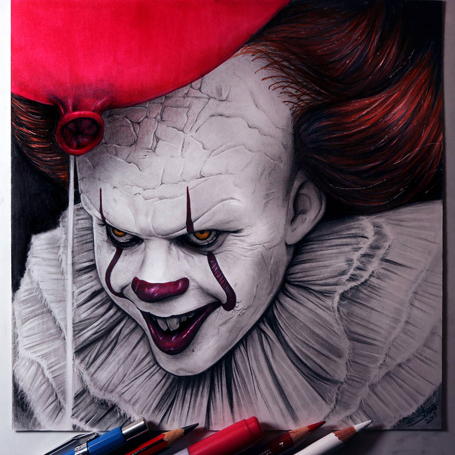 Drawing IT - Pennywise Clown - Speed Art 2017 