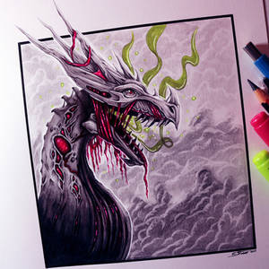 Zombie Dragon Drawing