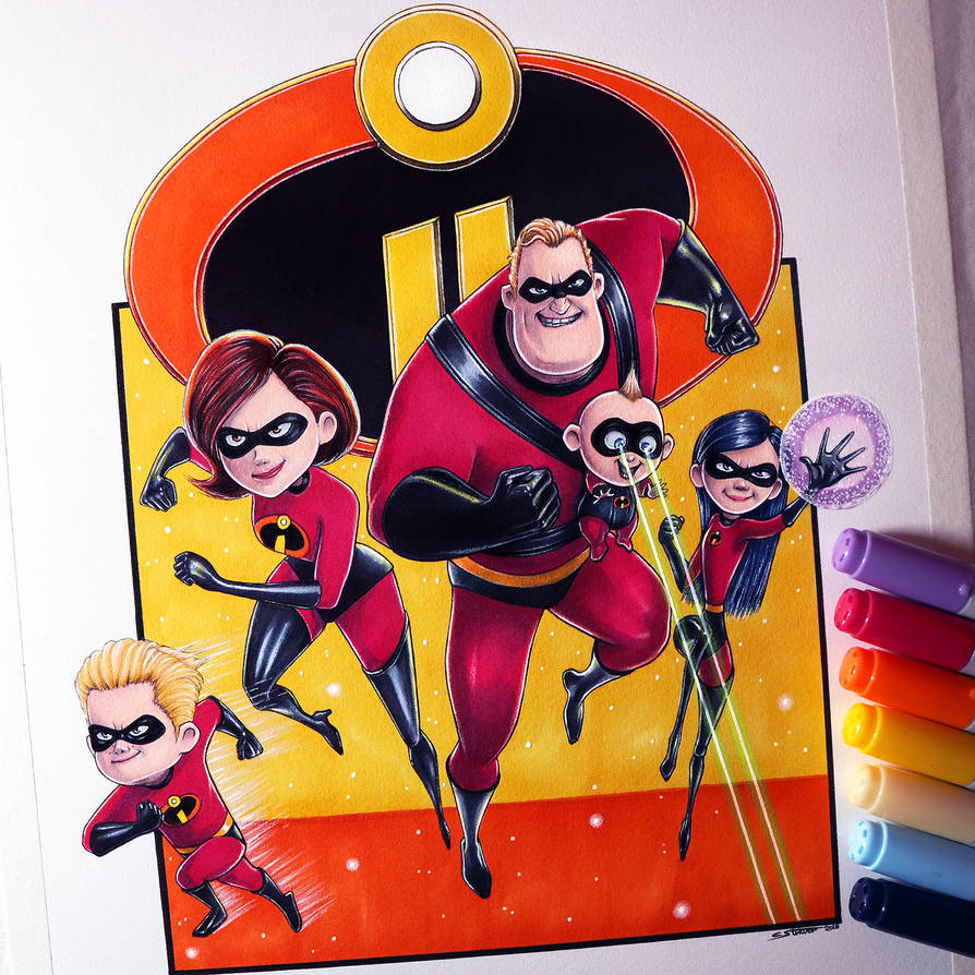 Incredibles 2 Drawing by LethalChris on DeviantArt