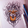 Smoke Tiger Drawing