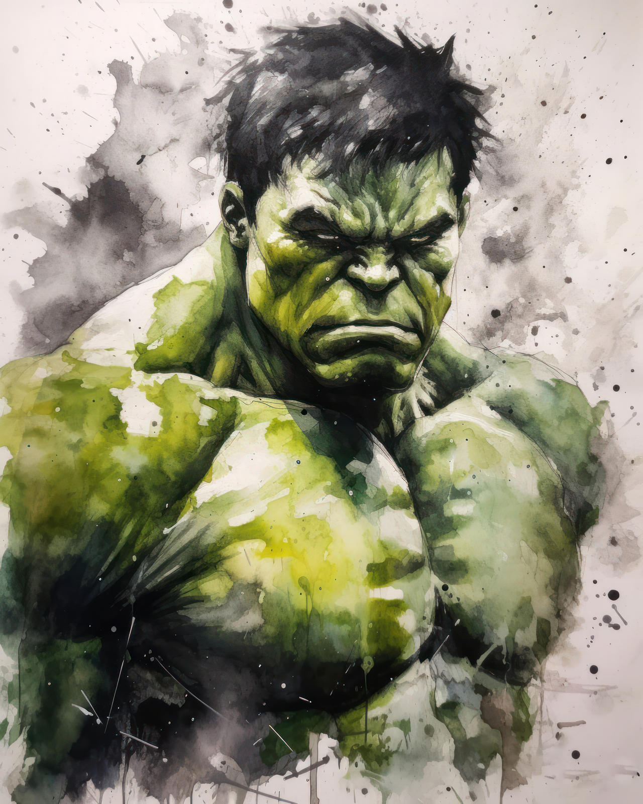 3 Color Hulk Watercolor Hulk by svsingh28 on DeviantArt