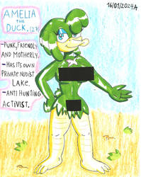 Amelia Duck 24k referential art (censorship alt)