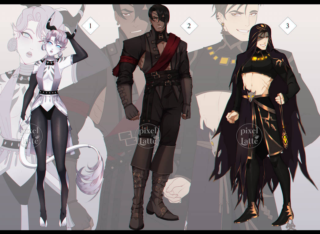 DnD Adopts 5 - Auction - [closed] by Pixel-Latte on DeviantArt