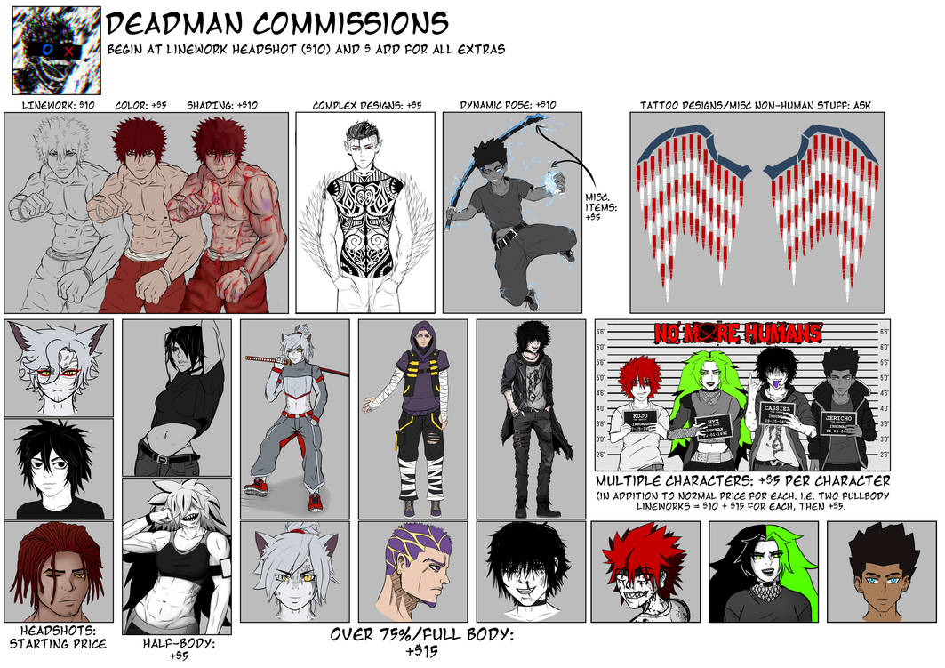 Dead Man Many Layout Deadman Commissions Info by LivingDeadmin on DeviantArt