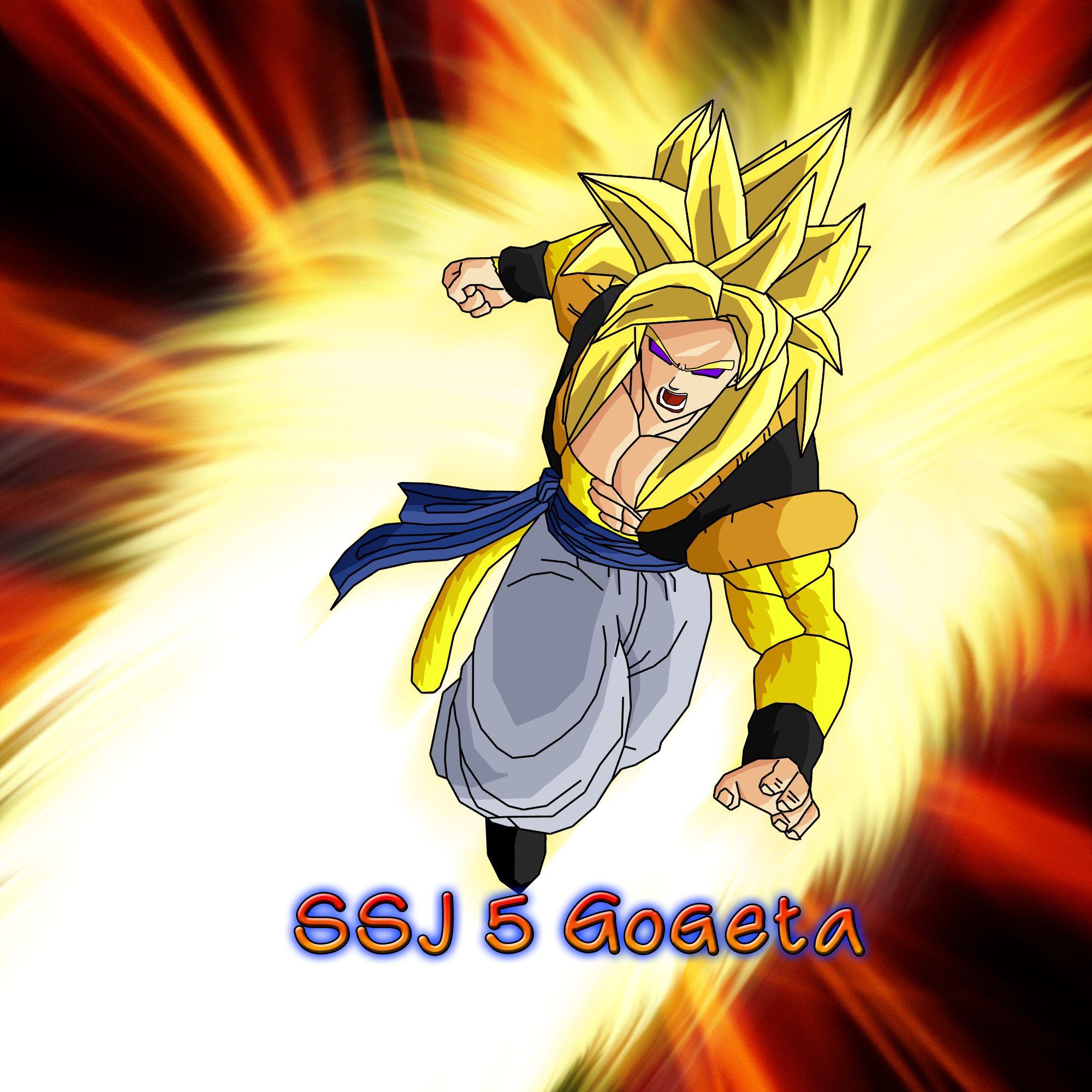 Gogeta SSJ5 by RaptorZ8 on DeviantArt