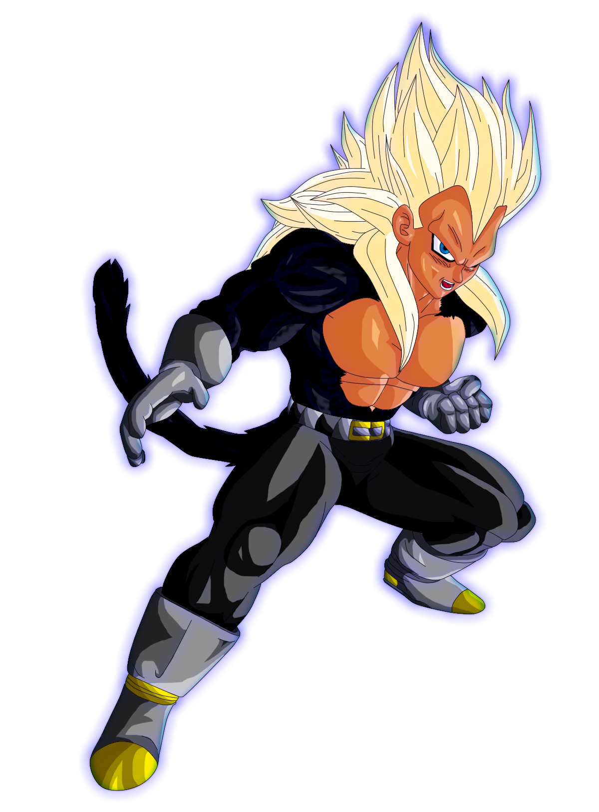 My take on Super Saiyin 5 Gogeta from Dragonball AF : r/dbz