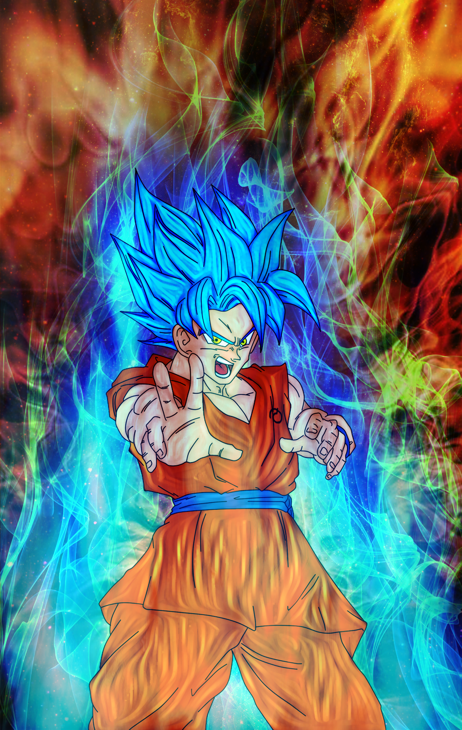 Vegito Super Saiyan God Super Saiyan 3 by HazeelArt on DeviantArt