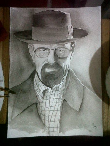 Walter White Watercolor