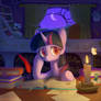 Twilight in her library