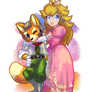 Cutie Fox and Peach for Heart