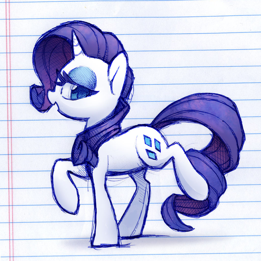 Rarity doodle