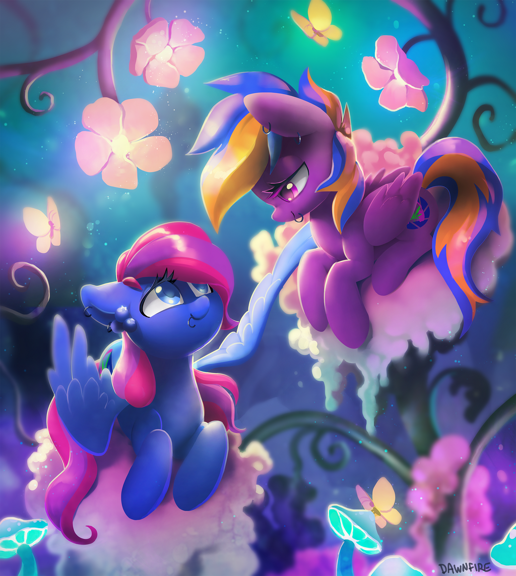Commission: Blueberry and Plushberry