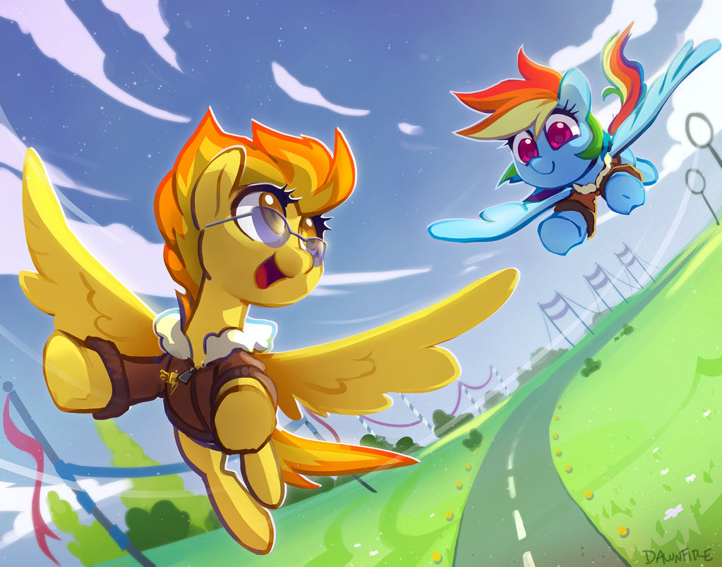 Commission: Spitfire + Rainbow Dash