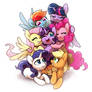 pony group hug